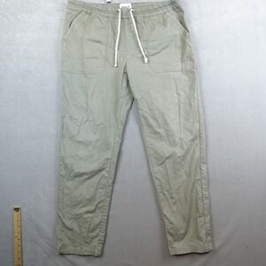 Pact Joggers Mens Size XL Drawstring Waist Organic Cotton Blend Green